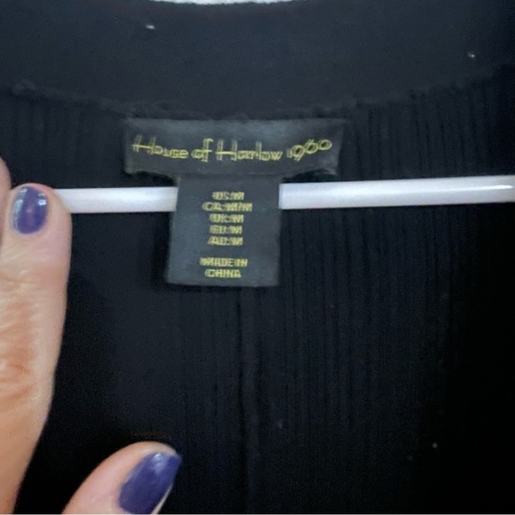 House of Harlow 1960 sweater dress and cardigan black medium - Picture 3 of 10